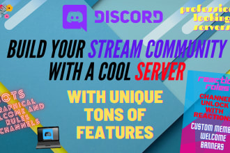 create a discord server for streamers