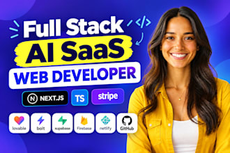 develop full stack ai saas web application with nextjs openai claude stripe