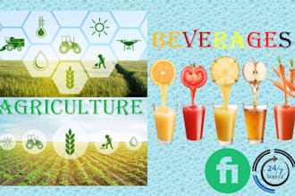 write assignments on agriculture and beverages