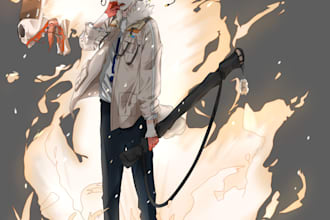 draw your figure ideas into anime style