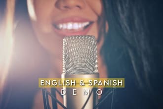 create and sing your jingle or intro in english or spanish