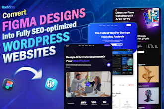 convert figma to wordpress landing page,  website