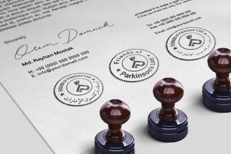 design your company stamp or seal