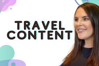 write an SEO optimized travel blog post