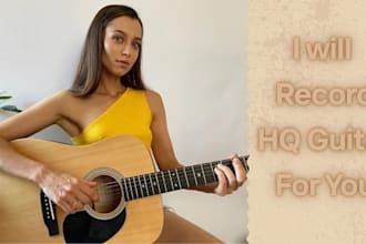 record professional HQ acousic or electric guitar