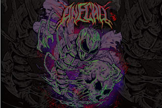 do an digital painting dark art, illustration, tshirt design, death metal art