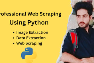 do data extraction, data collection and python web scraping