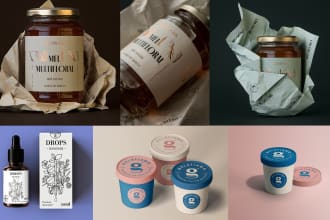 design professional product packaging and label design