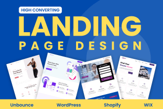 create landing page with wordpress, unbounce, wix, instapage
