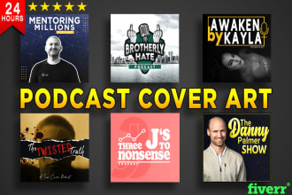 design podcast cover art and itunes podcast logo professionally