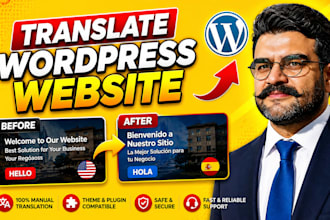 do website translation and translate wordpress themes and plugins