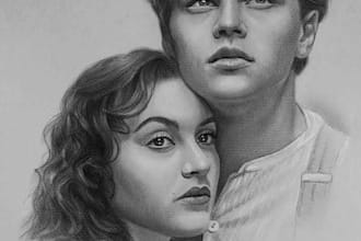do a realistic pencil art, sketch, drawing of your portrait