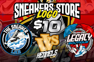 make a logo for your sneaker store or a shoe brand