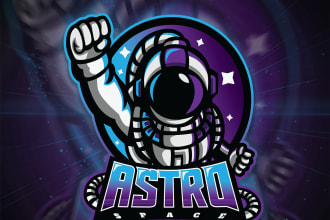 create mascot logo for esport, twitch youtube channel