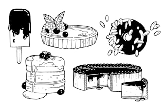 draw simple line art illustrations