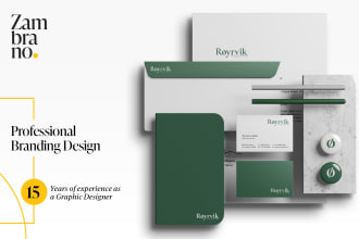 design a professional brand book for your business