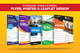 do corporate, real estate, medical, flyer, capability statement, leaflet design