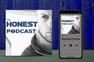 design professional itunes, spotify podcast cover art
