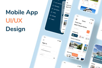 create mobile app design and mobile app ui ux design