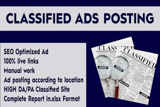 write classified ads and post it on USA classified ad posting site