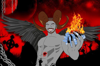 make you to devil from dark hell