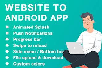 convert your website to android app in one day only