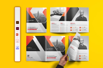 create a smart bifold brochure design for business promotion