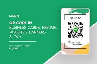 do qr code design for your business card