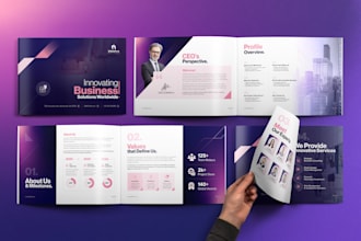 do company profile annual report business brochure proposal booklet ebook design
