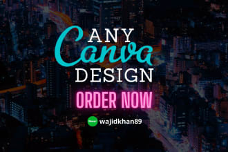 design editable canva templates for anything