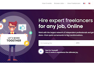 build freelancing website or marketplace website like fiverr