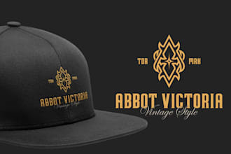 custom letter vintage logo for your brand