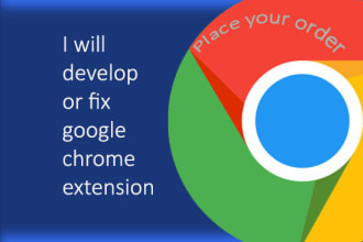 develop or fix google chrome extension