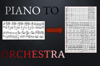 orchestrate anything from piano to orchestra or vice versa