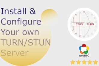 install and configure a turn server for webrtc