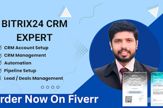 setup customize automate and integrate bitrix24 CRM expertly