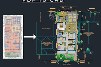 convert PDF and sketches into autocad
