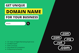 help you research unique domain for your business