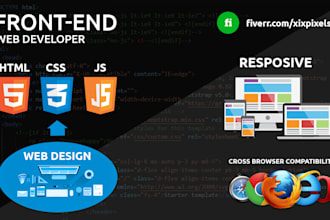 be your front end developer HTML5, css3, js