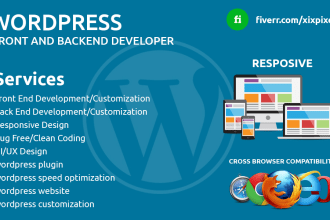 do wordpress theme modification and responsive