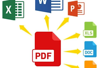 convert pdf to word, excel, ppt