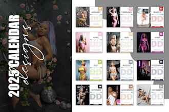 design amazing desk and wall calendars 2025