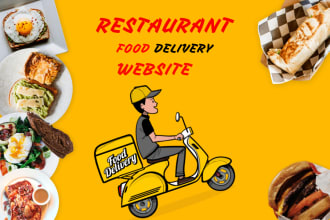 create restaurant booking and food delivery website