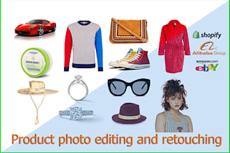 do ecommerce product editing and photoshop edit