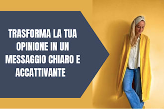 write articles and essays in italian for you