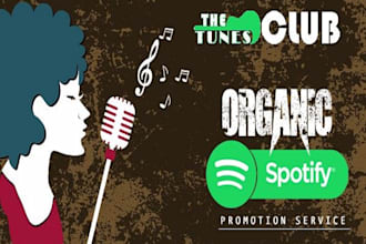 do organic spotify promotion to real human audience