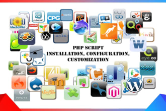 install, configure or customize any PHP script