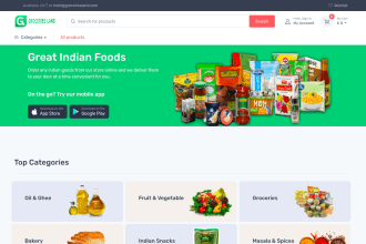 develop grocery store app, website, admin panel