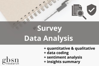 analyze survey data, questionnaire results and reporting