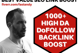 boost google SEO rank w high da dofollow indexed backlinks